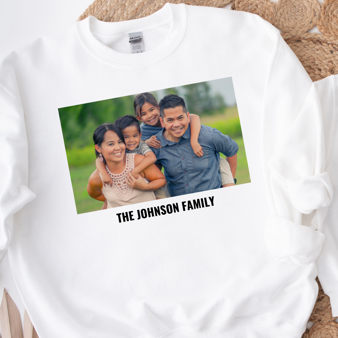 Custom Photo Printed Shirt - T-Shirt/Crew Neck
