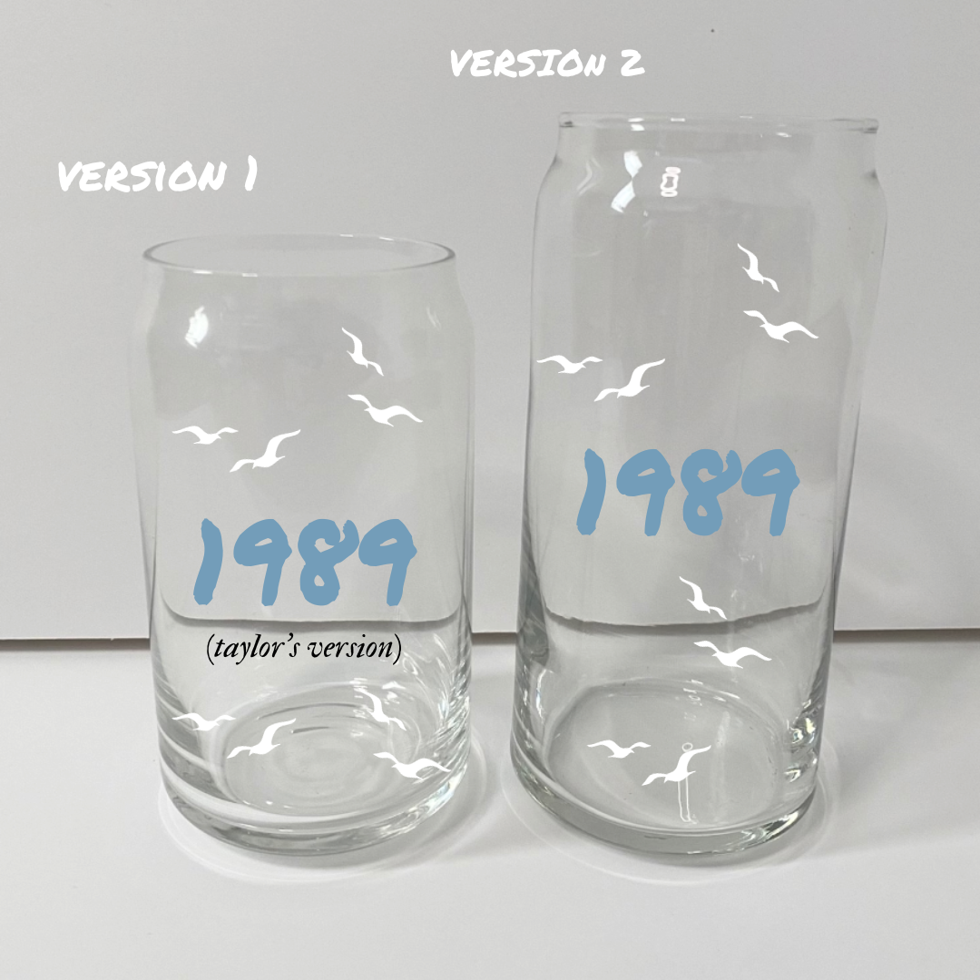 Taylor Swift 1989 Era Glass Can Cup