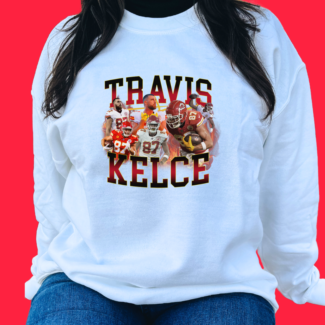 Travis Kelce Collage Graphic Crew Neck