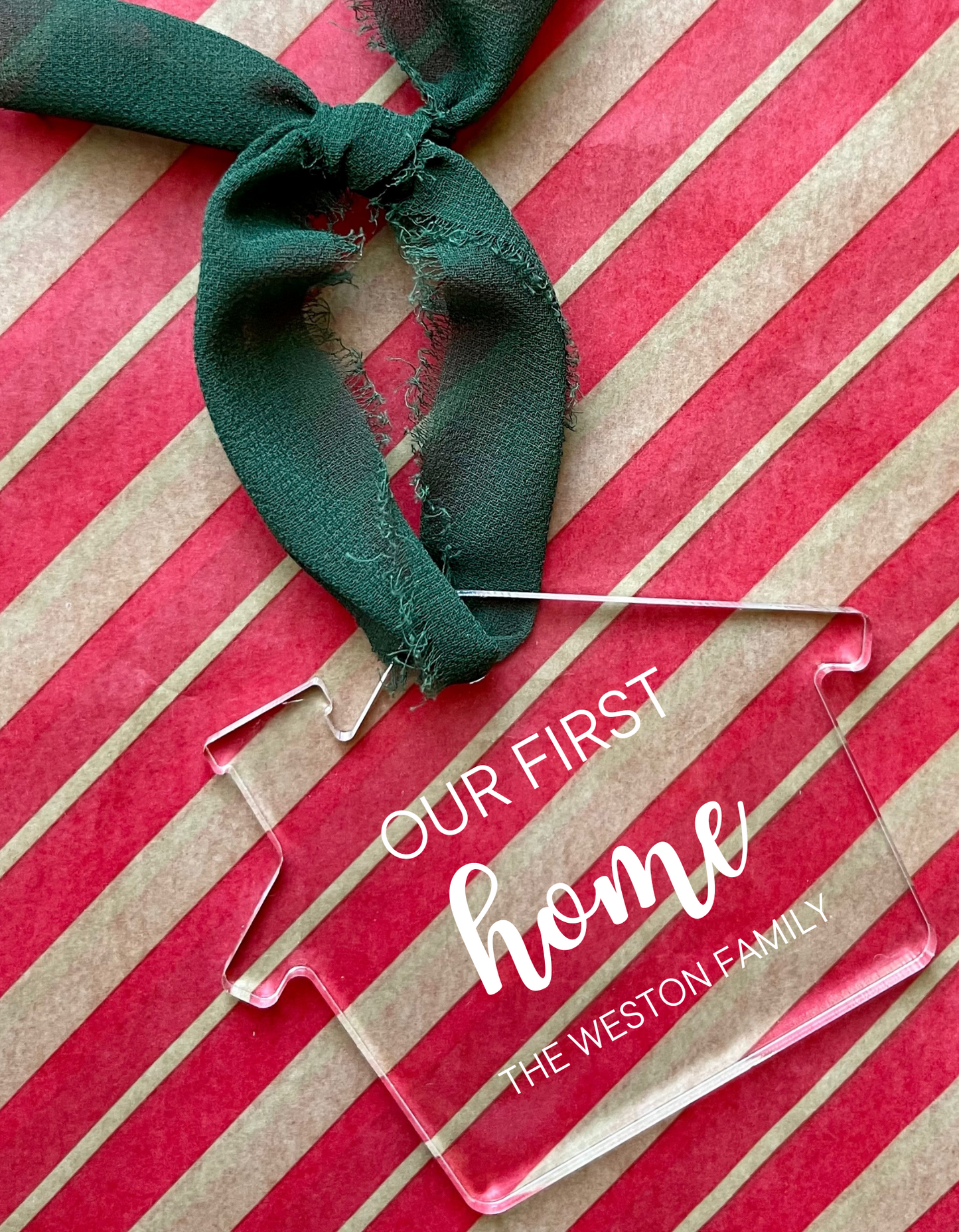 CUSTOM House Acrylic Ornament