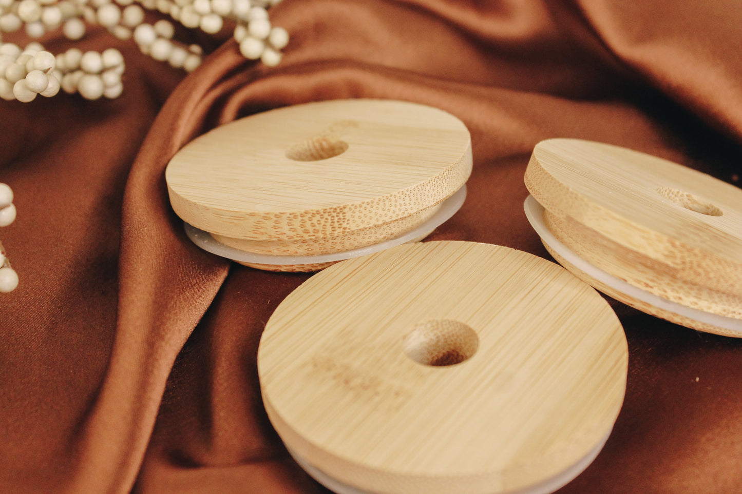 Glass Can Bamboo Lid