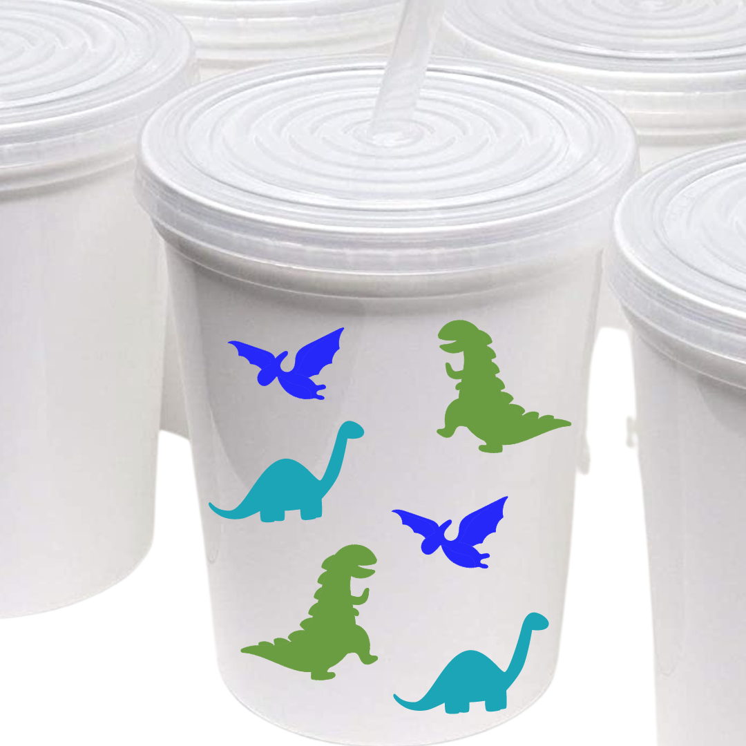 Dinosaur Kiddo Plastic Tumbler Cup
