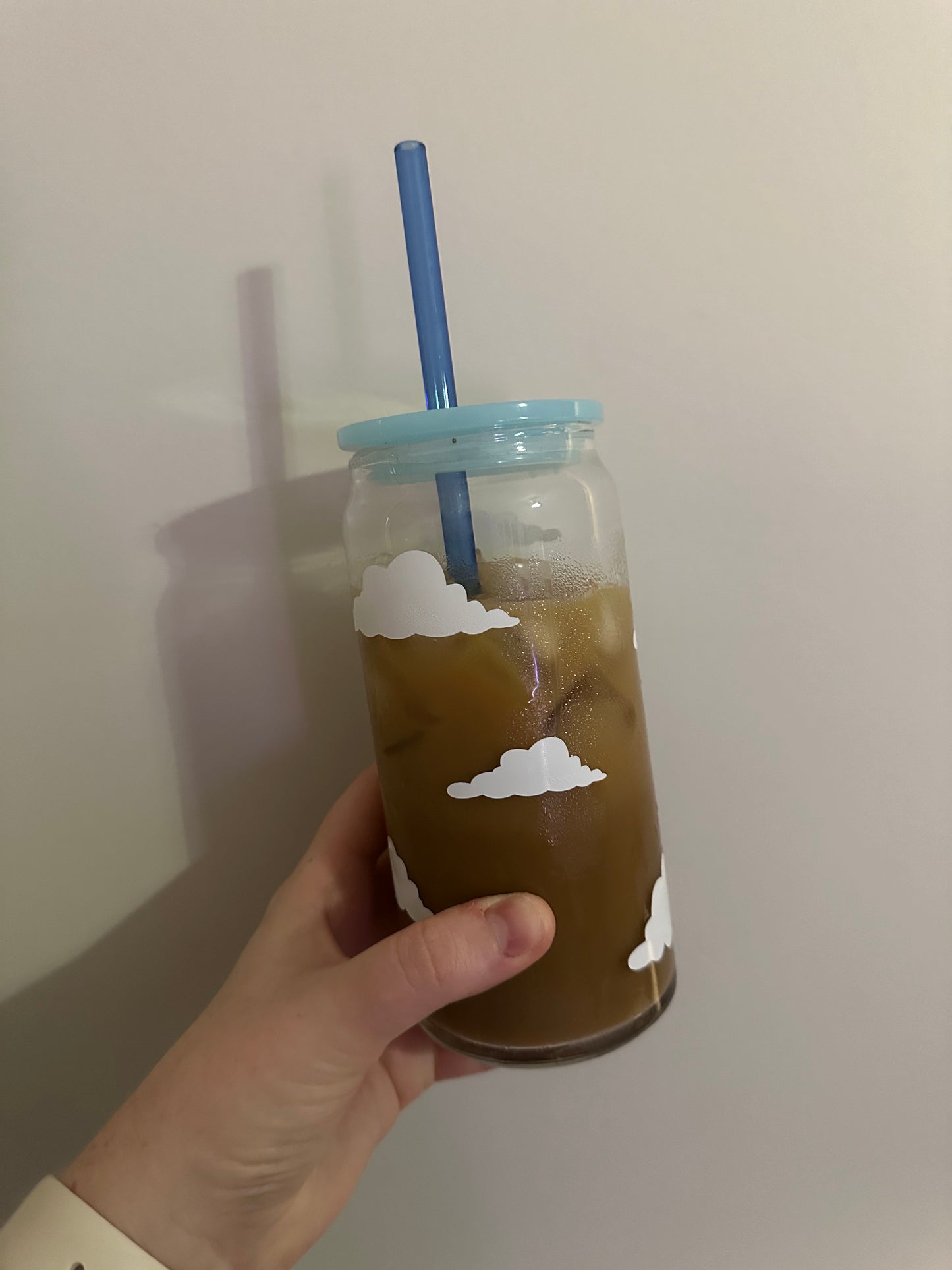 "Cloud 9" Glass Can Cup