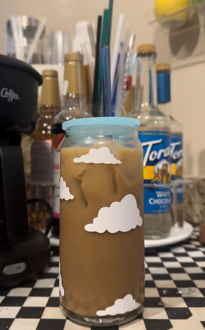"Cloud 9" Glass Can Cup