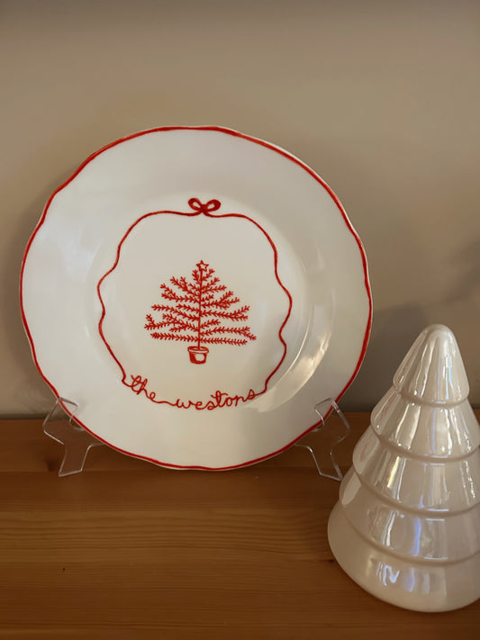Custom Holiday Display Plate