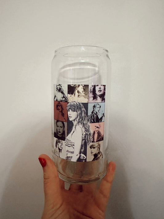 Taylor Swift Eras Glass Can Cup