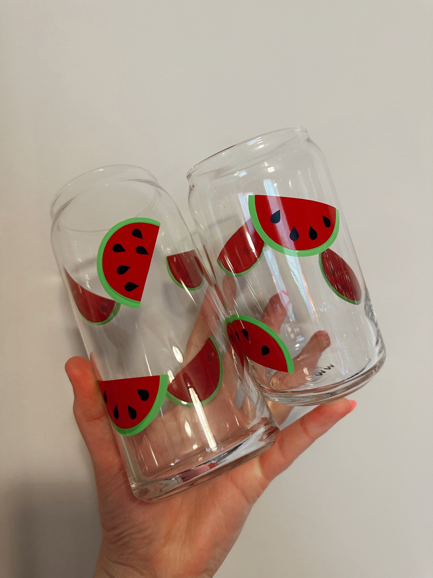 Watermelon Glass Can Cup