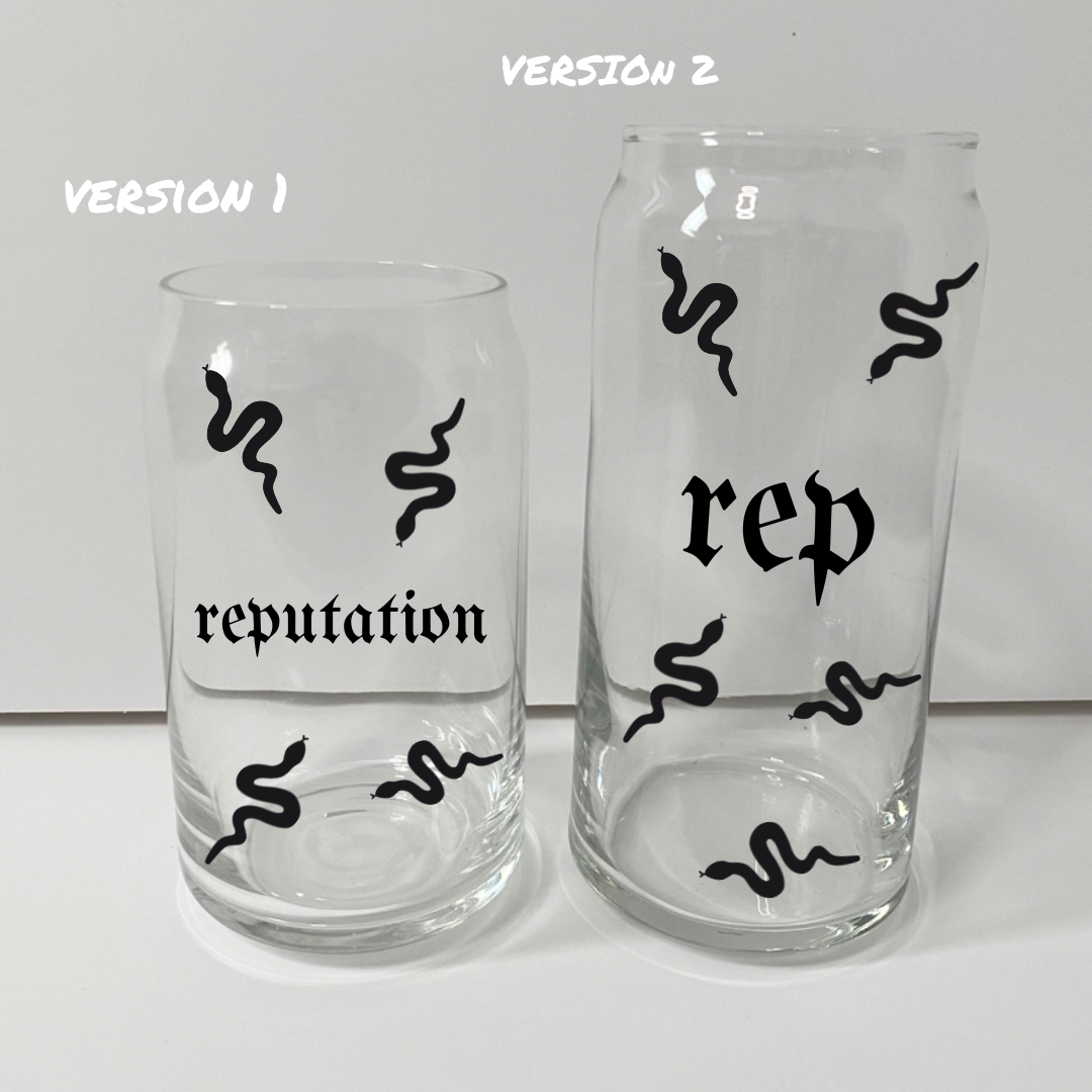 Taylor Swift Rep Era Glass Can Cup