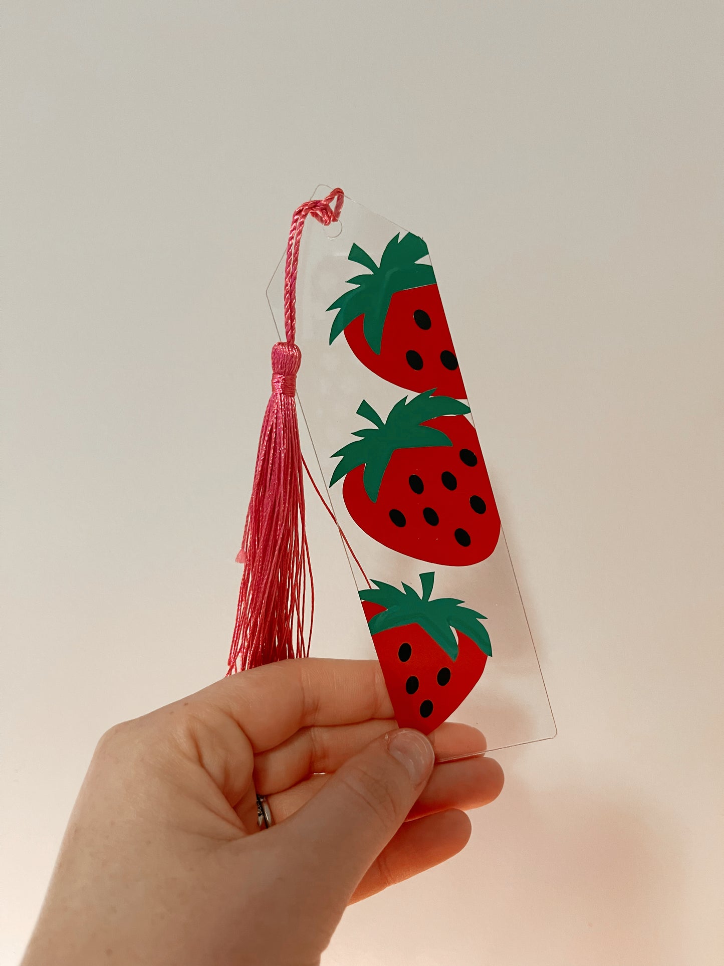 Strawberry Acrylic Bookmark