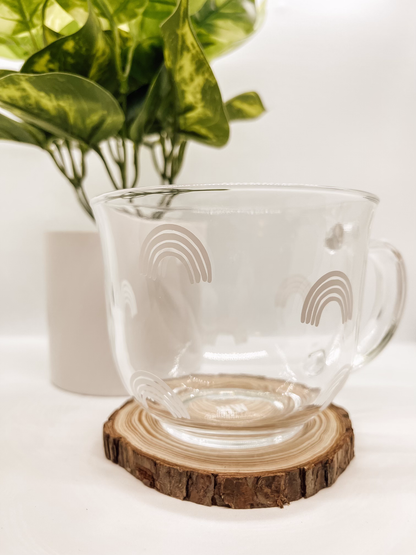 Glass Rainbow Mug