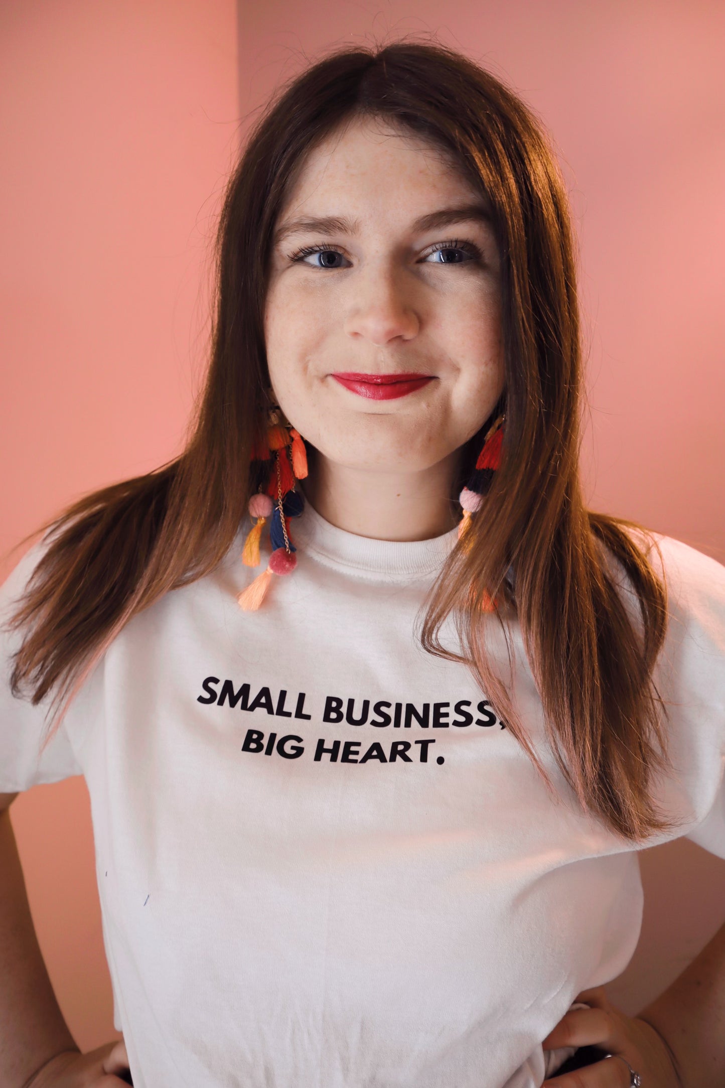 "Small Business, Big Heart" Unisex T-Shirt