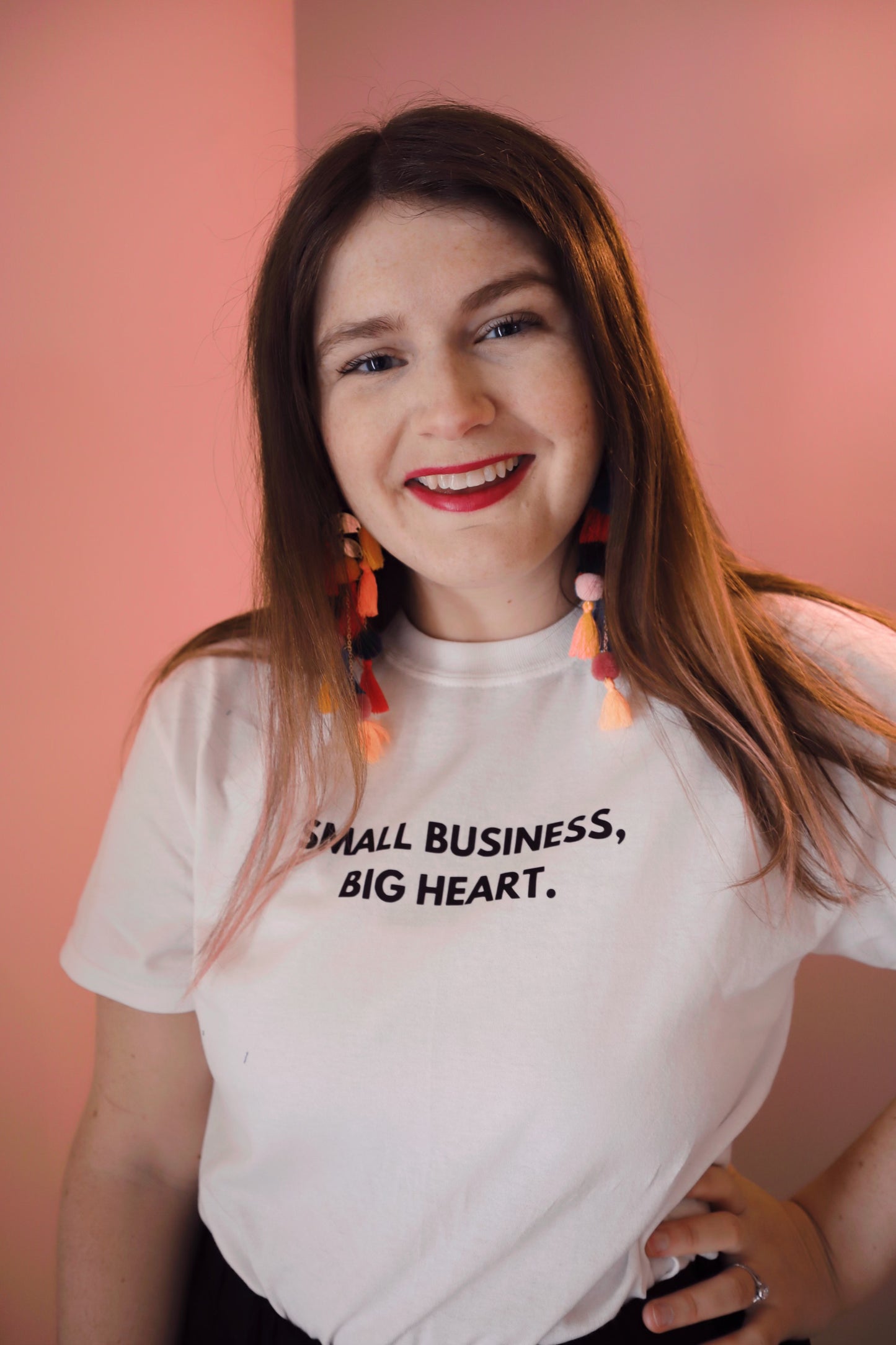 "Small Business, Big Heart" Unisex T-Shirt