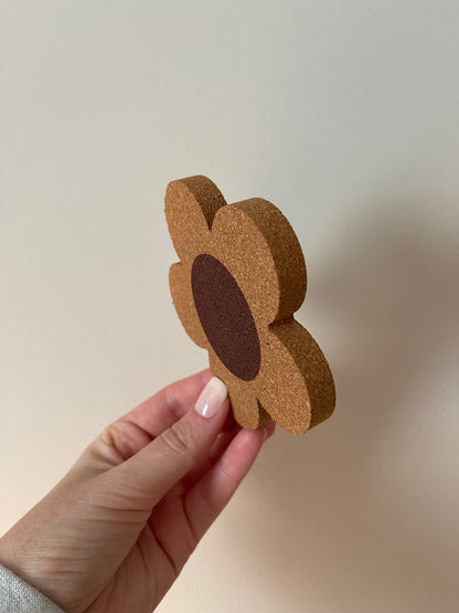 Flower Shaped Cork Coasters