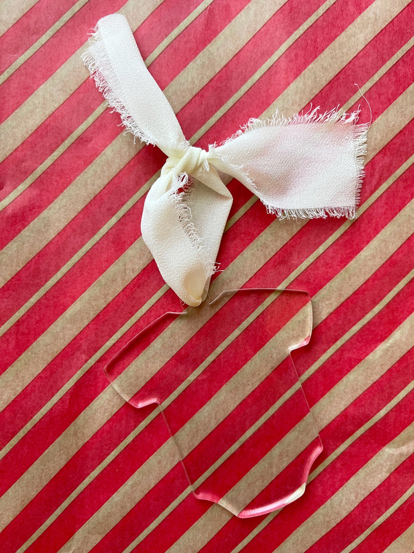 CUSTOM Baby Onesie Acrylic Ornament