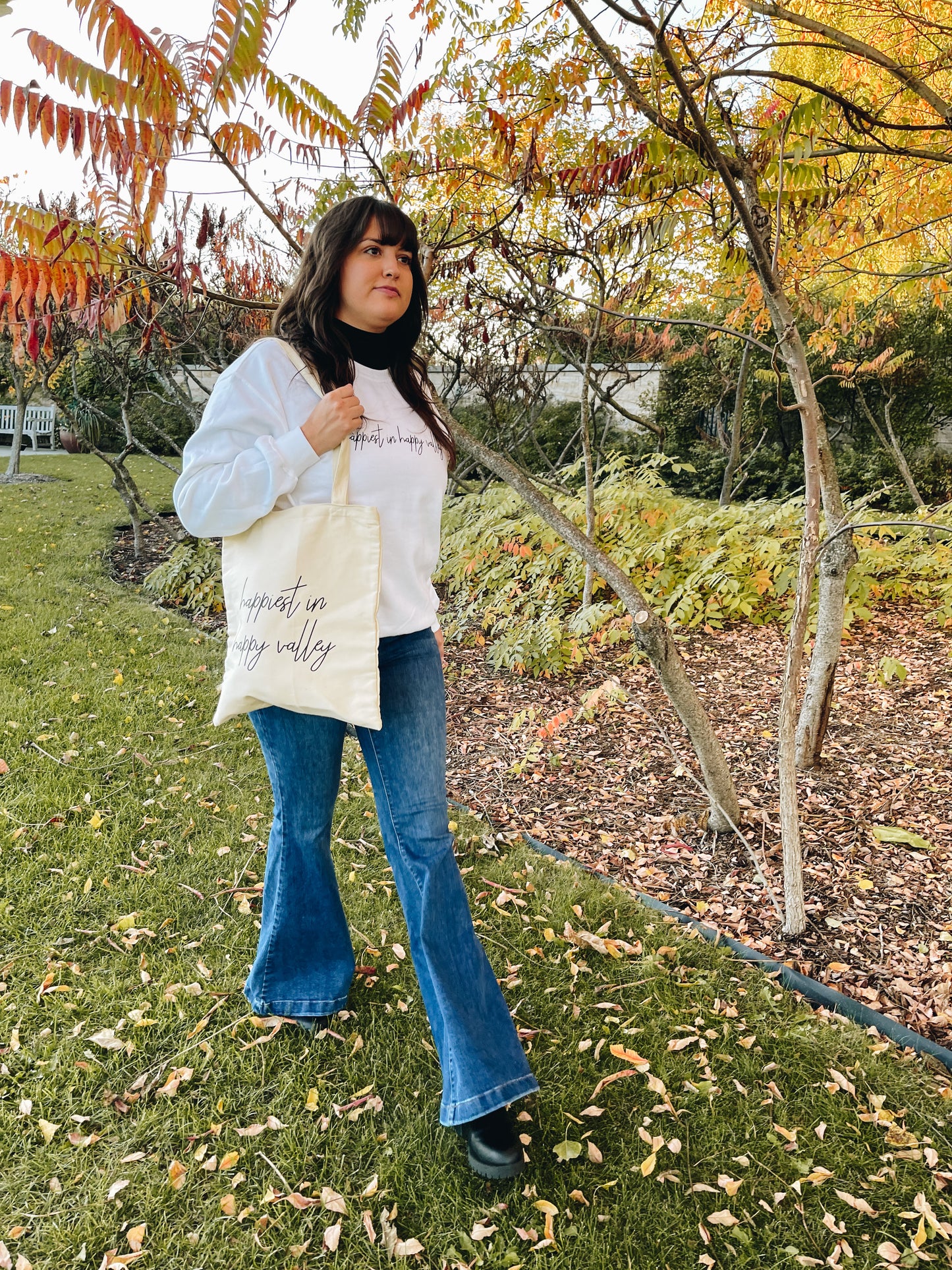 “happiest in happy valley” Canvas Tote Bag