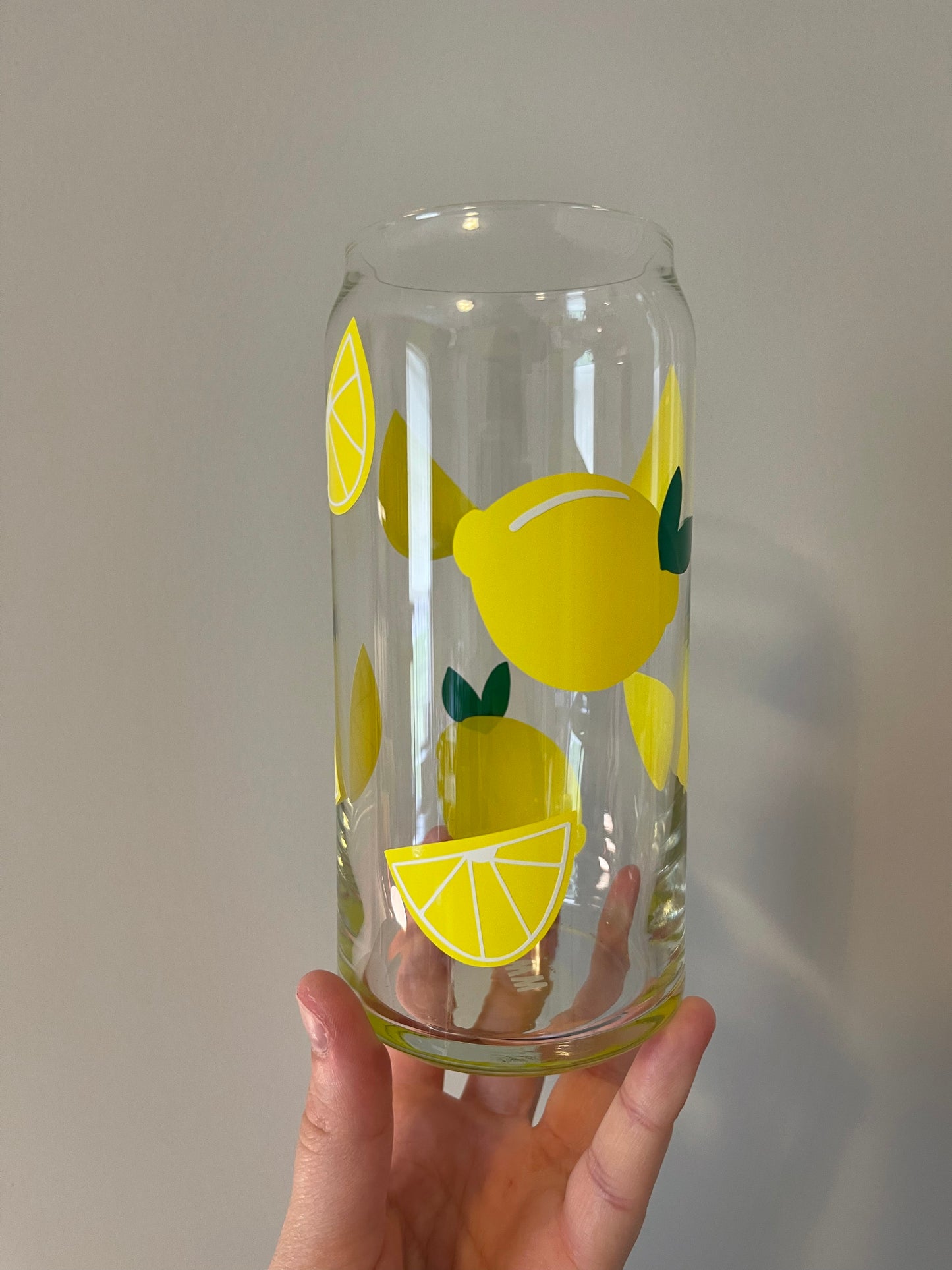 Lemon Glass Can Cup
